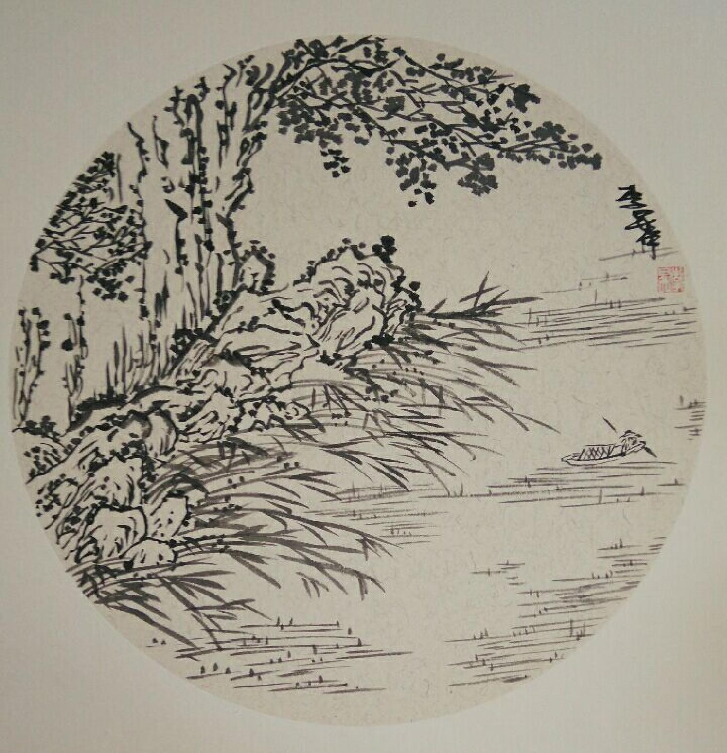 李昇国画作品《【山水1】作者李昇》【图0】