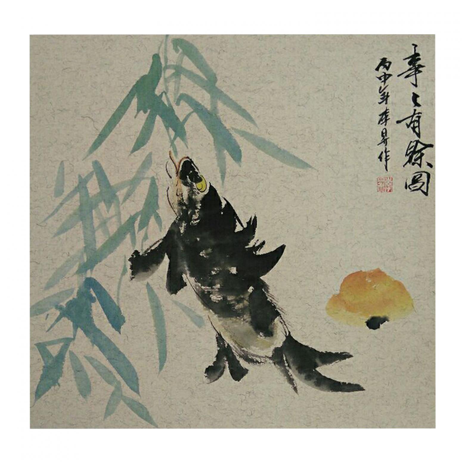 李昇国画作品《【花鸟16】作者李昇》