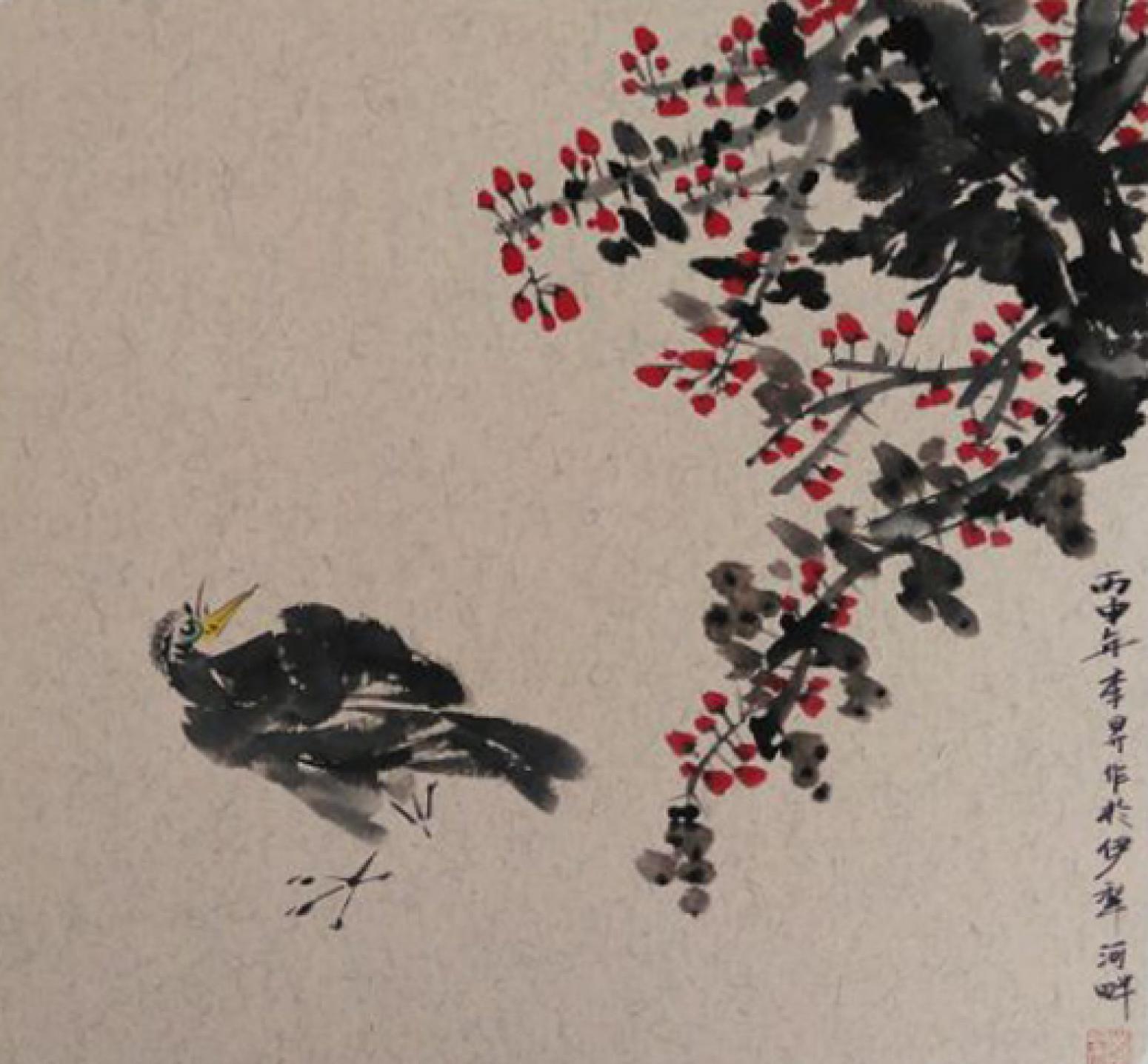 李昇国画作品《【花鸟20】作者李昇》【图0】