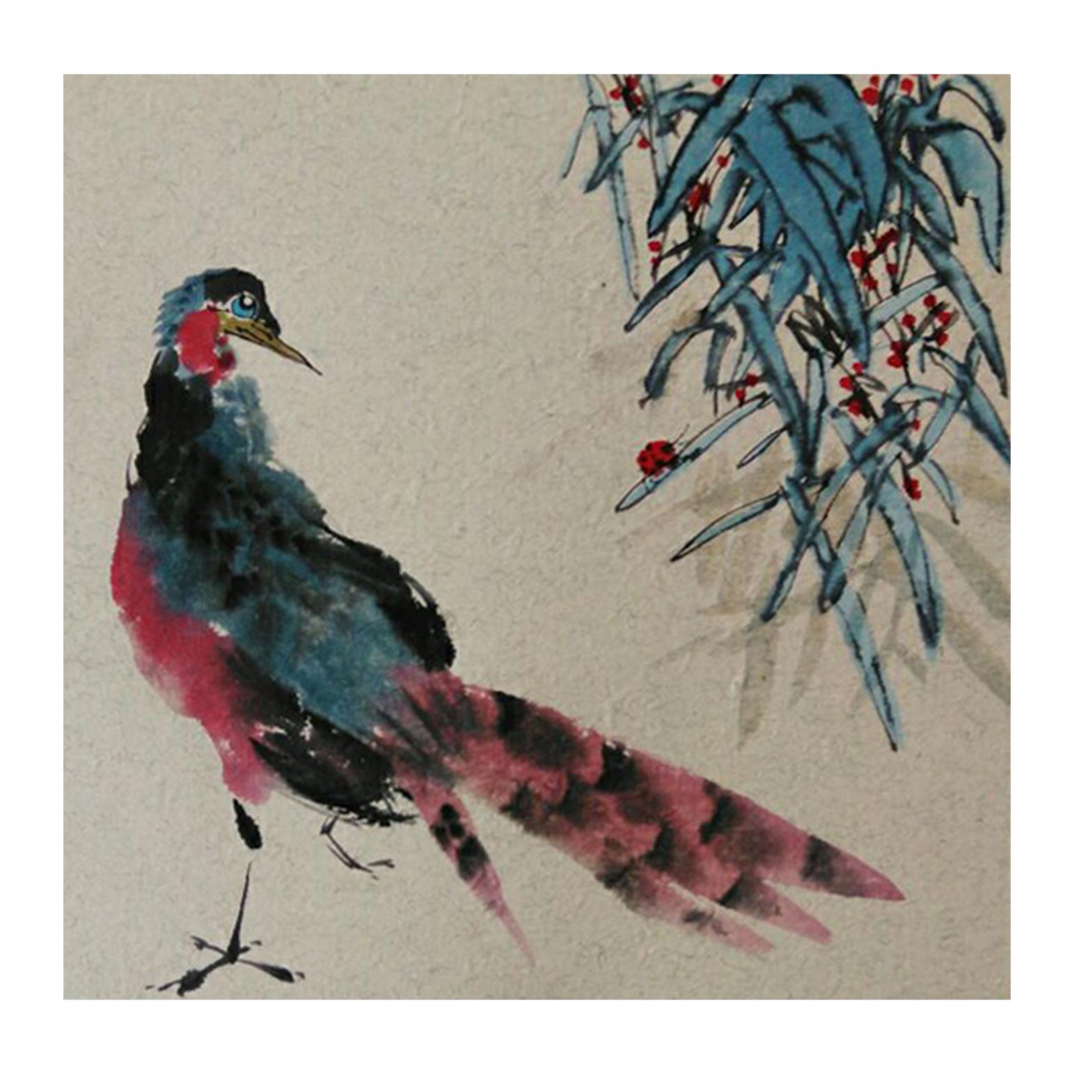 李昇国画作品《【花鸟21】作者李昇》