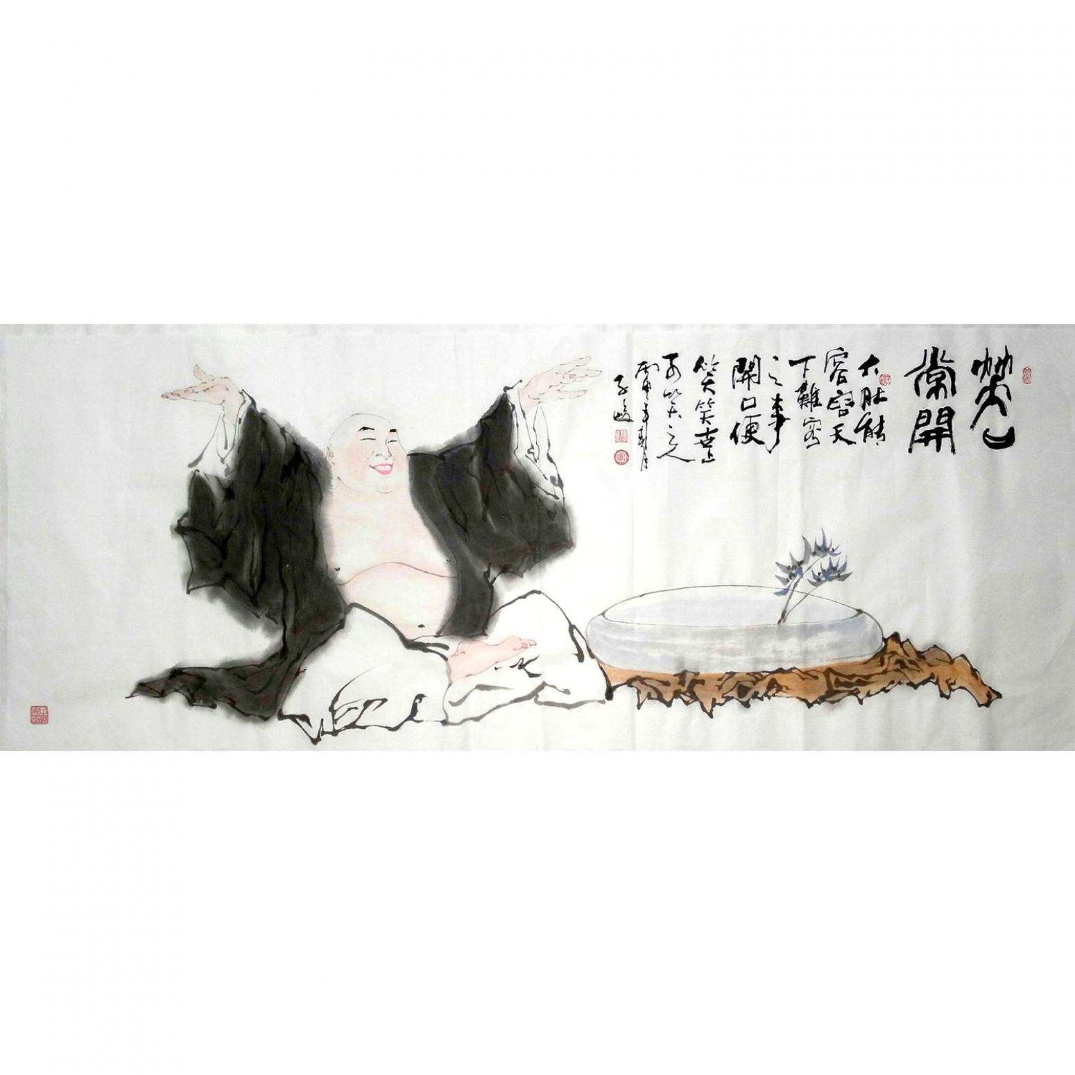 柳子峻国画作品《【笑口常开】作者柳子峻》