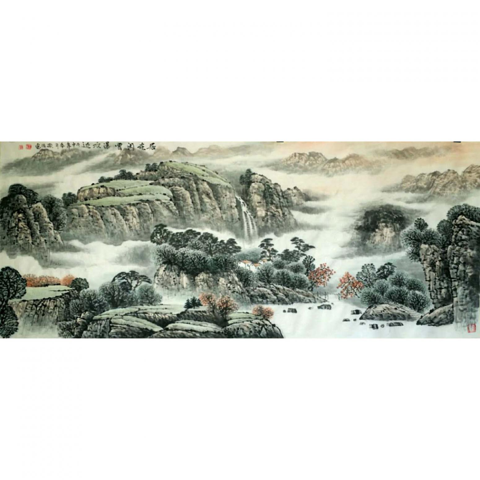 郭振治国画作品《【闲居】作者郭振治》