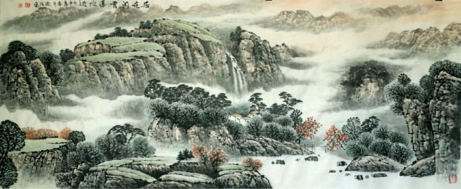 郭振治国画作品《【闲居】作者郭振治》【图0】