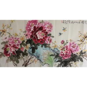 艺术品图片：艺术家王长泉国画作品名称《富贵情长》价格500.00 元