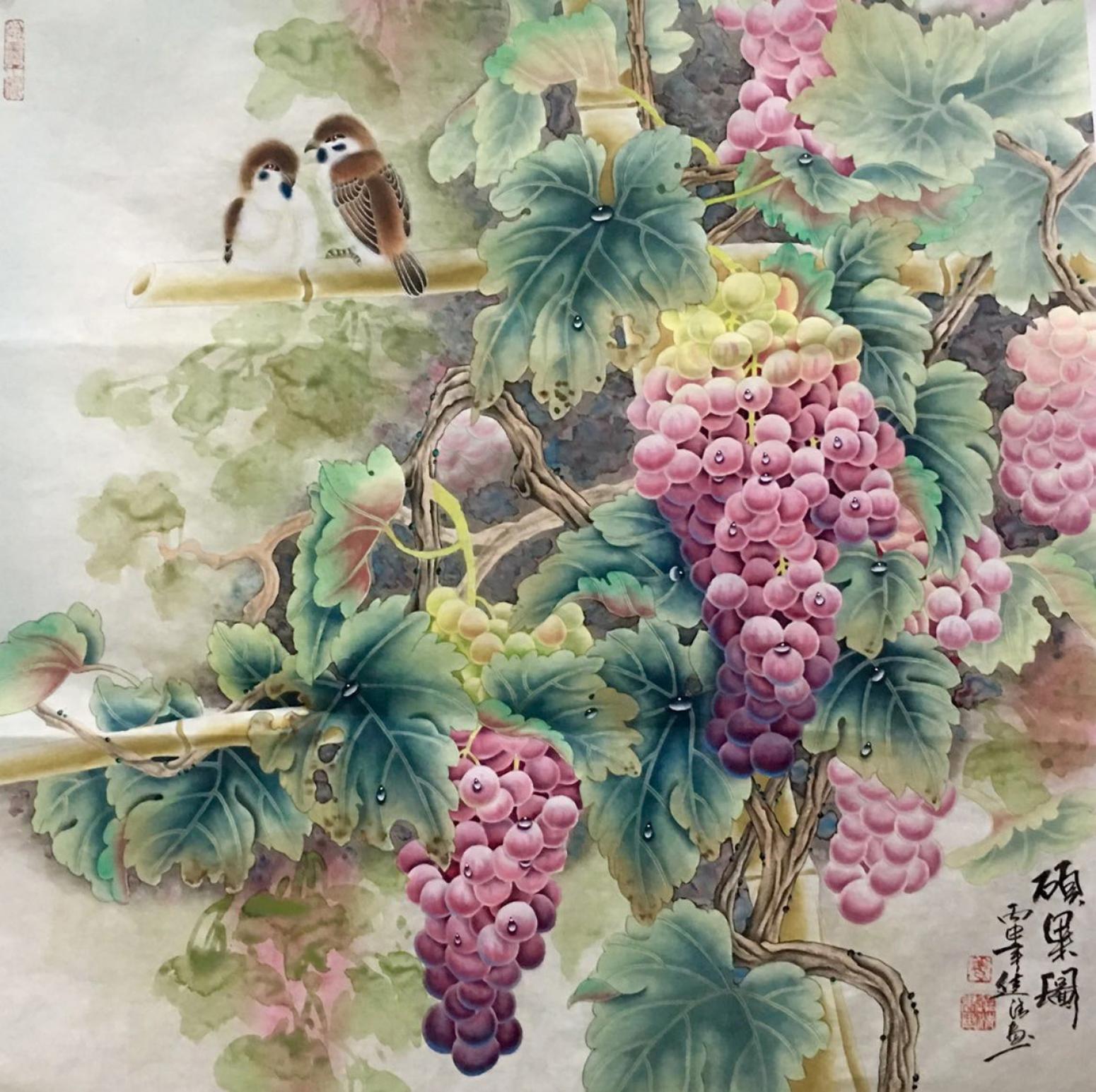 姜进清国画作品《【硕果图】作者姜进清》【图0】