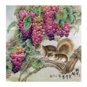 艺术品图片：艺术家姜进清国画作品名称《【硕果图二】作者姜进清》价格1920.00 元