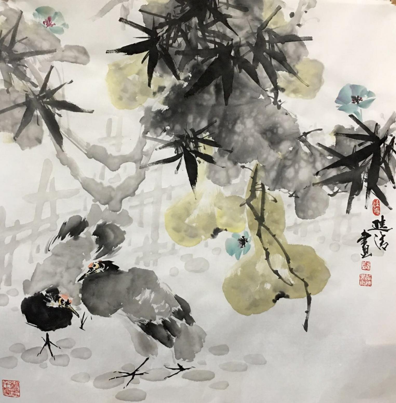 姜进清国画作品《【春】作者姜进清》【图0】