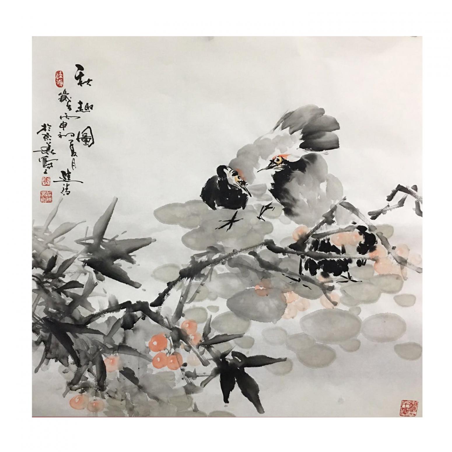 姜进清国画作品《【秋趣图】作者姜进清》