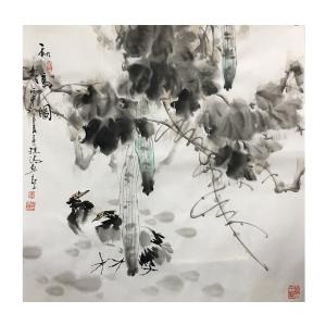 艺术品图片：艺术家姜进清国画作品名称《【秋韵图】作者姜进清》价格480.00 元