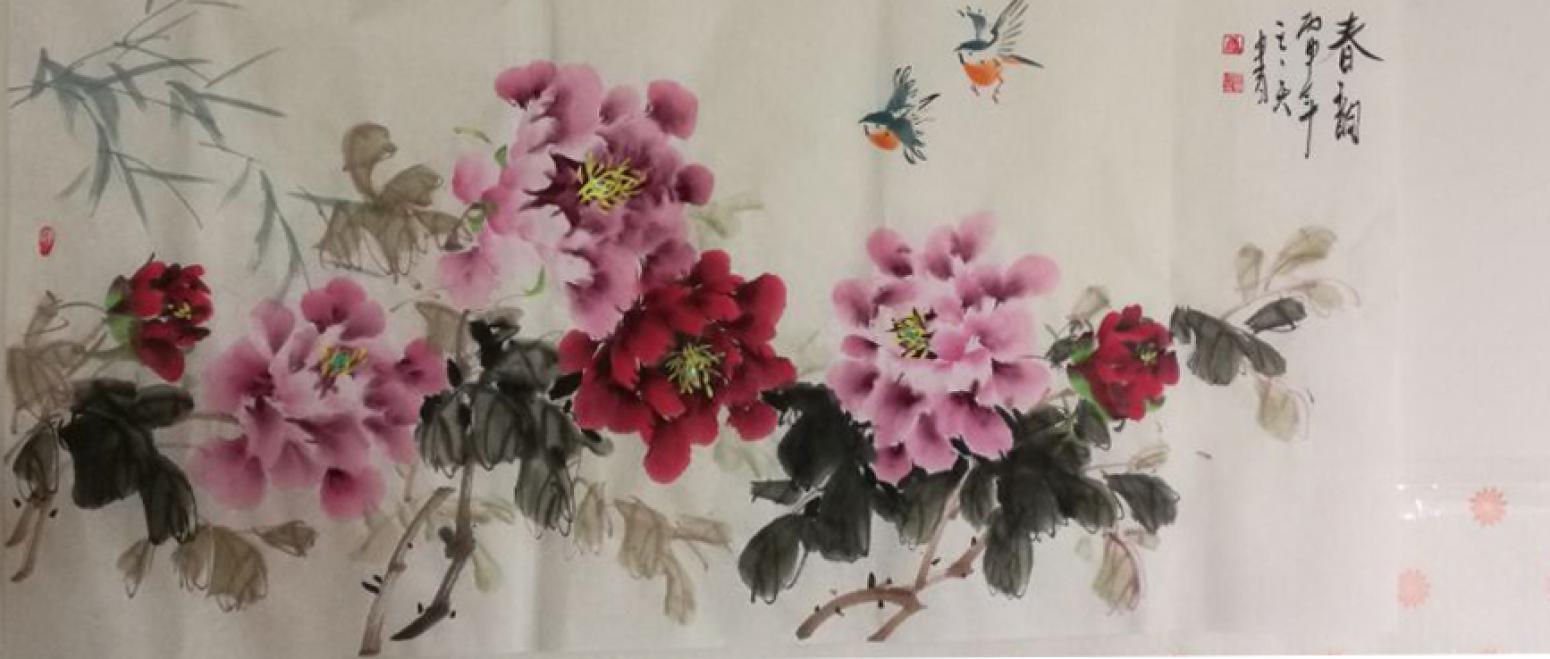 王长泉国画作品《【春韵】作者王长泉》【图0】