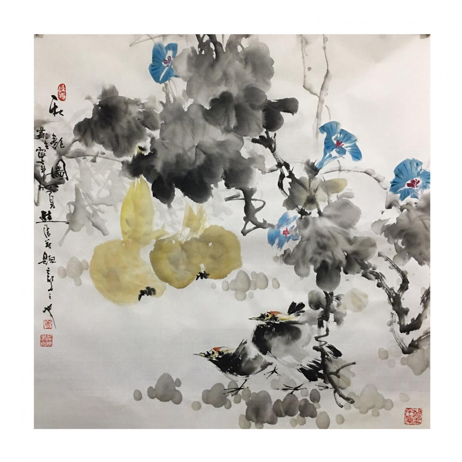 姜进清国画作品《【秋韵图】作者姜进清》