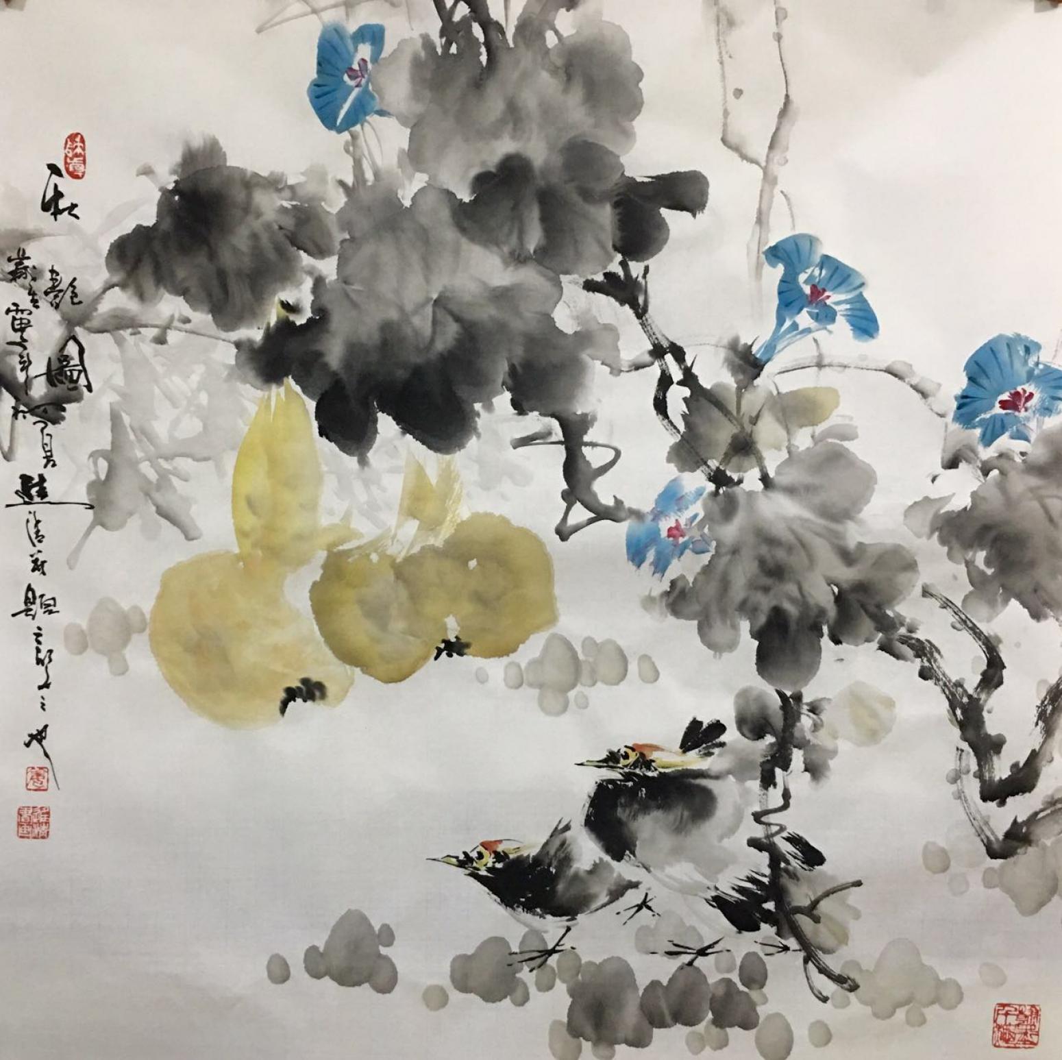 姜进清国画作品《【秋韵图】作者姜进清》【图0】