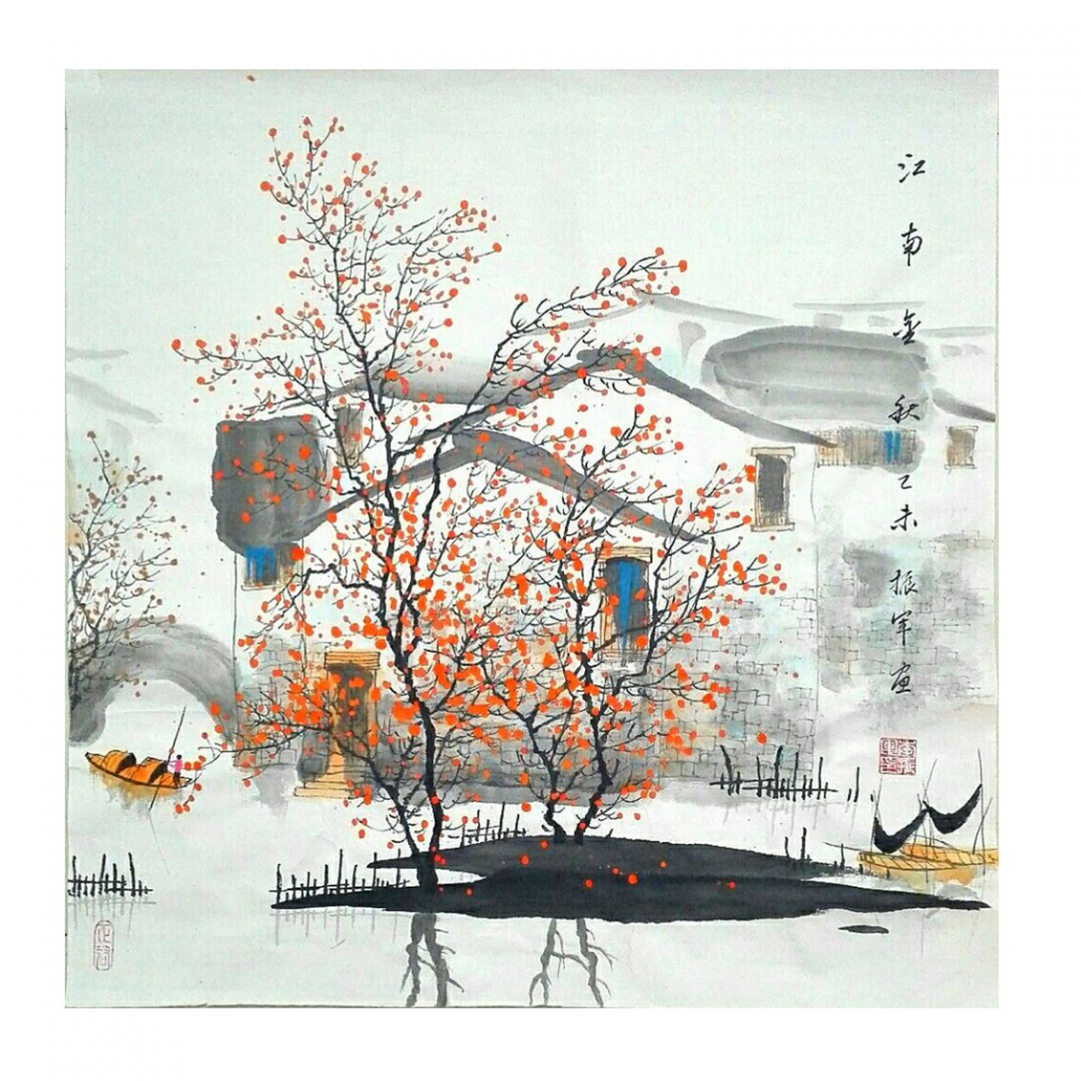 李振军国画作品《【山水8】作者李振军》