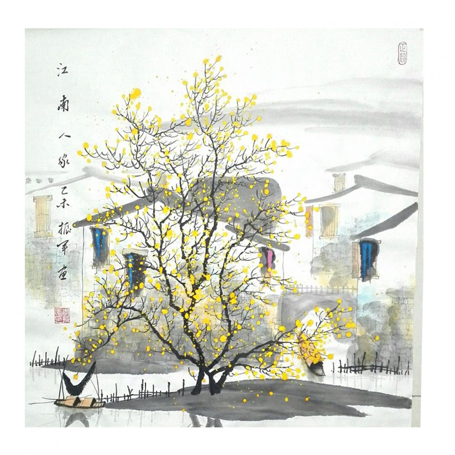 李振军国画作品《【山水12】作者李振军》