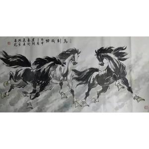 刘建国国画作品《【马到成功】作者刘建国》价格1000.00元
