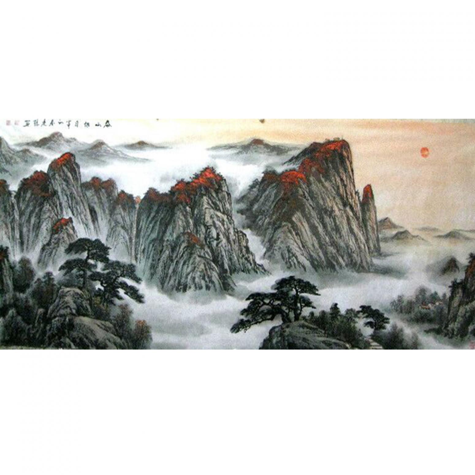 赵振科国画作品《【山水1】作者赵振科》