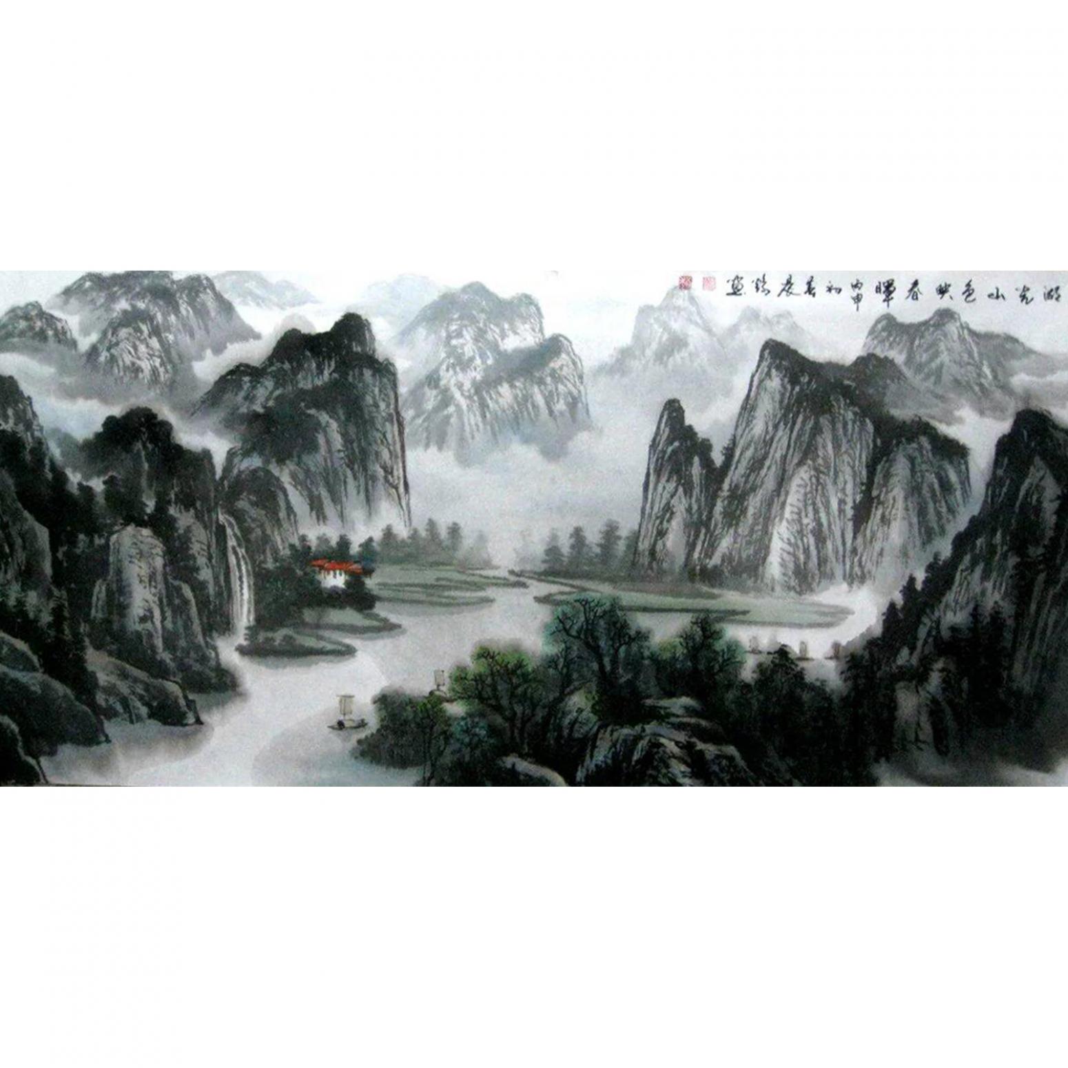 赵振科国画作品《【山水3】作者赵振科》