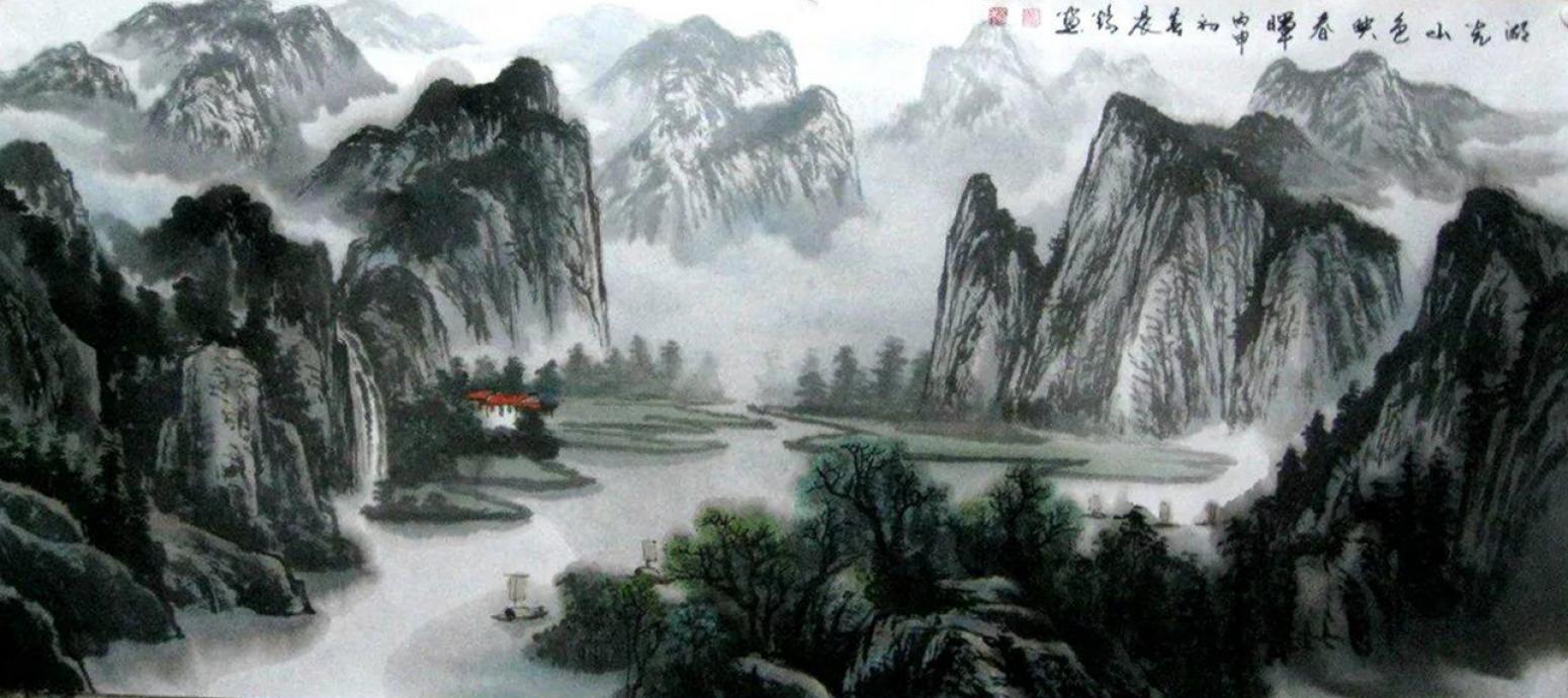 赵振科国画作品《【山水3】作者赵振科》【图0】