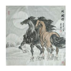 刘建国国画作品《【北国情】作者刘建国》价格720.00元