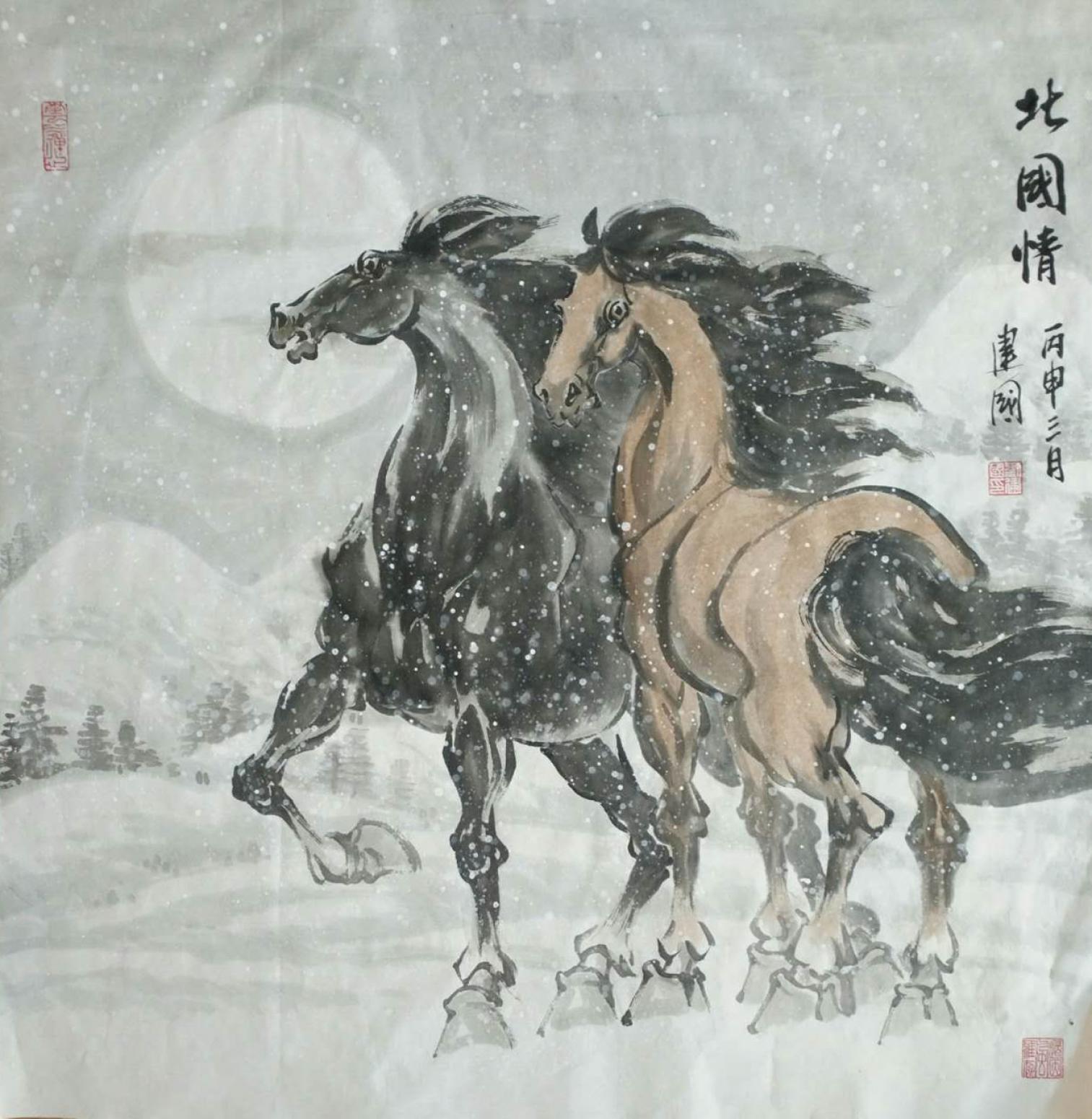 刘建国国画作品《【北国情】作者刘建国》【图0】