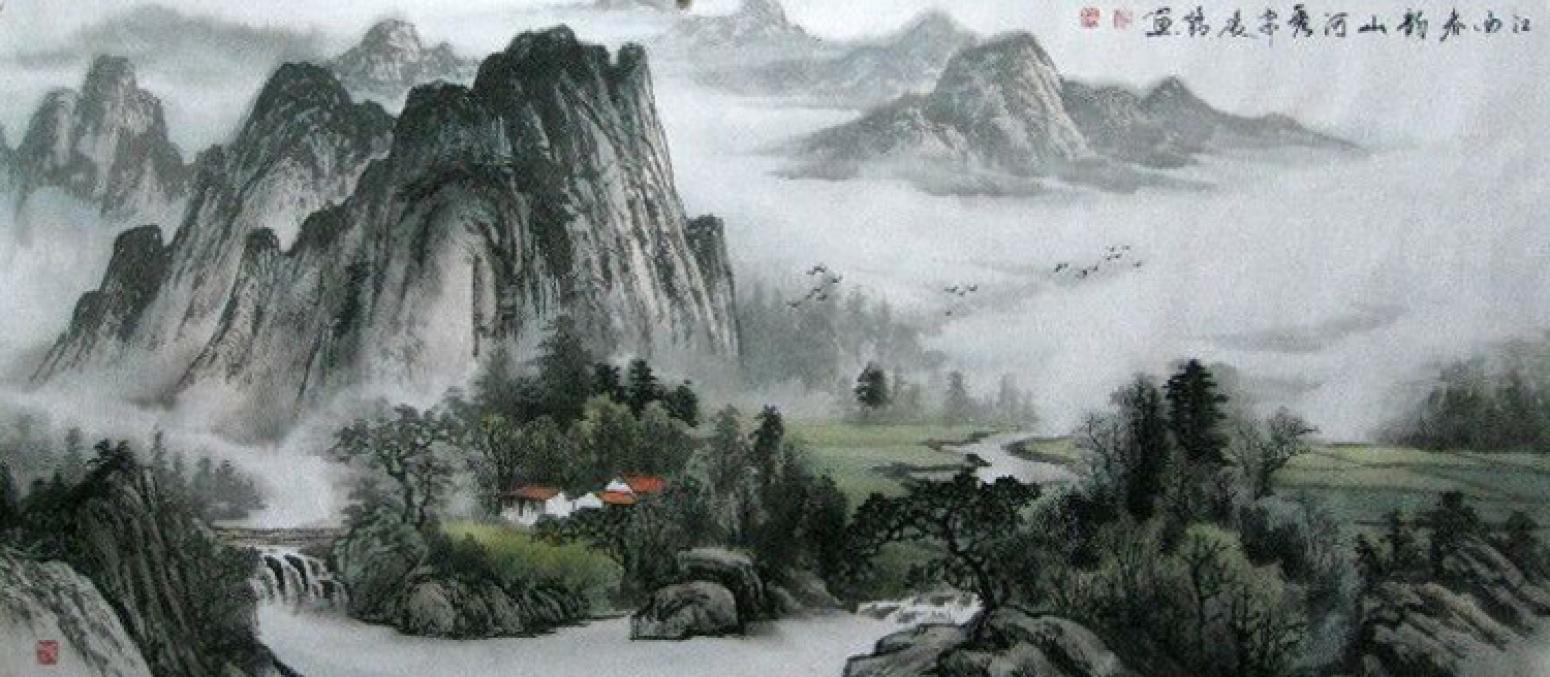 赵振科国画作品《【山水6】作者赵振科》【图0】