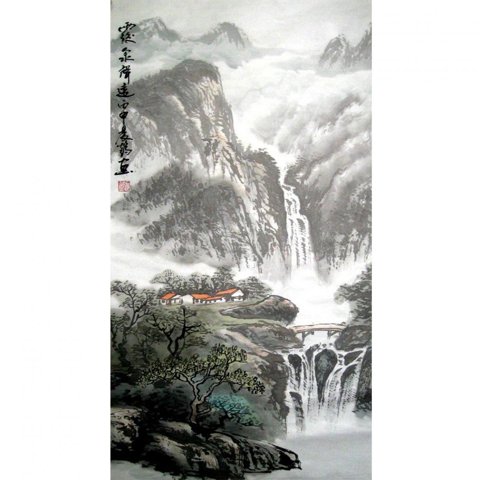 赵振科国画作品《【山水7】作者赵振科》