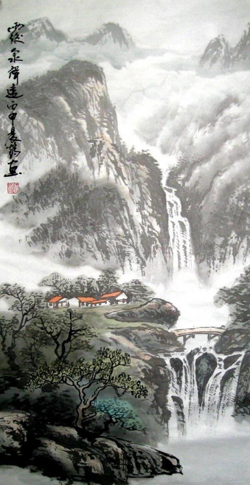 赵振科国画作品《【山水7】作者赵振科》【图0】