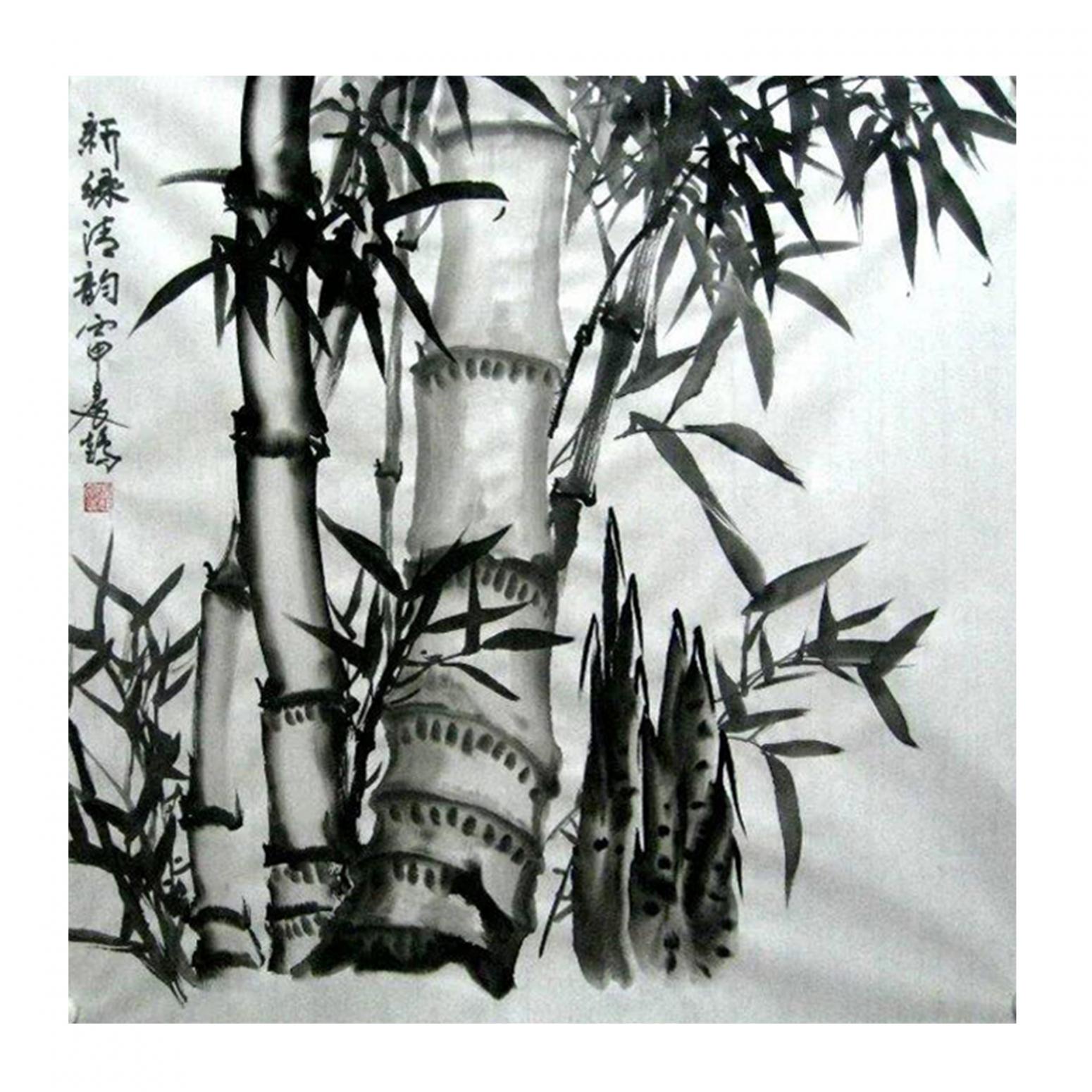 赵振科国画作品《【茂竹】作者赵振科》