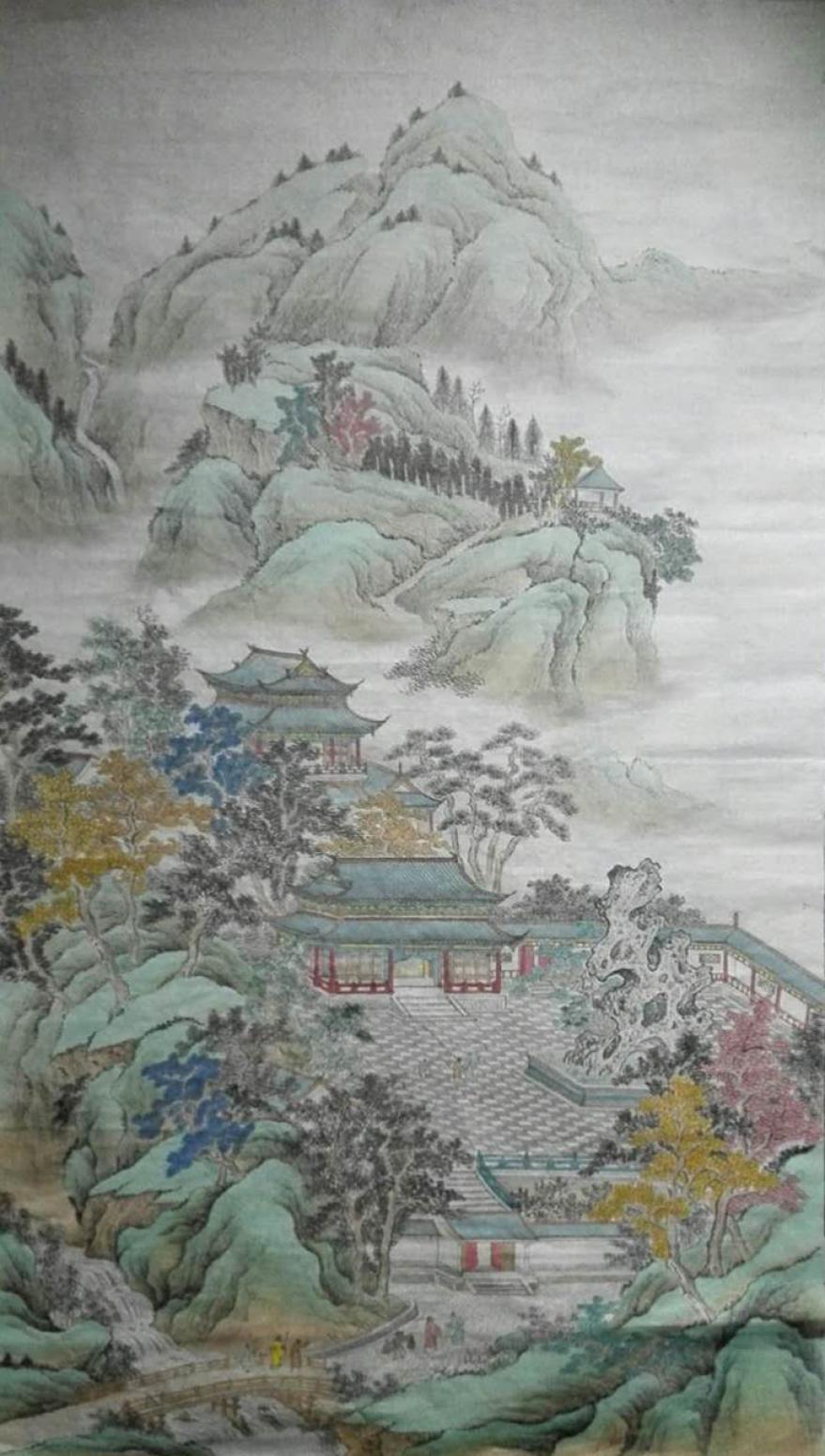 陈奇培国画作品《【琼楼玉宇】作者陈奇培 临摹》【图0】