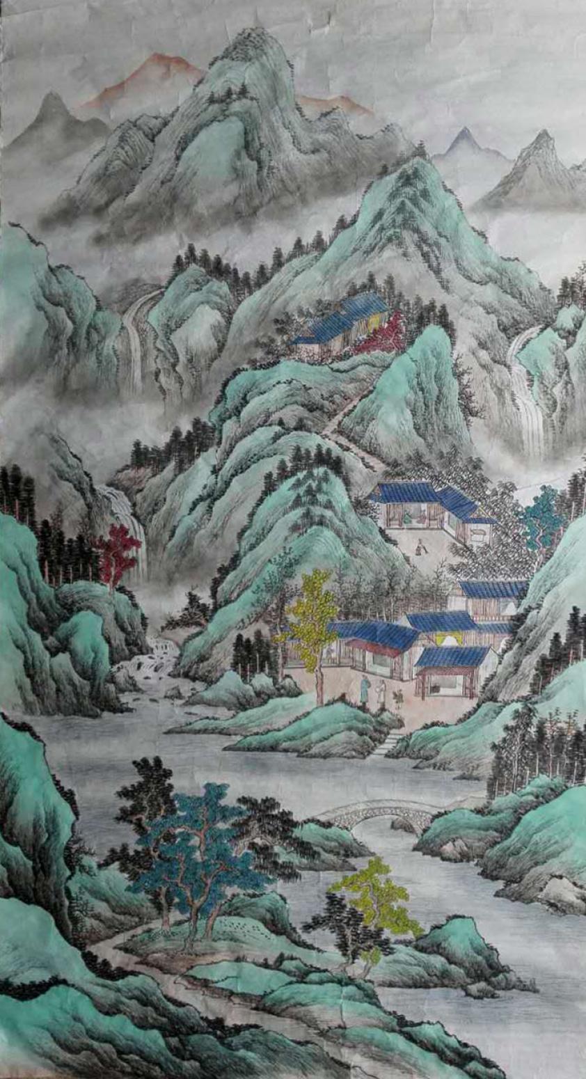 陈奇培国画作品《【相依为邻】作者陈奇培 临摹》【图0】