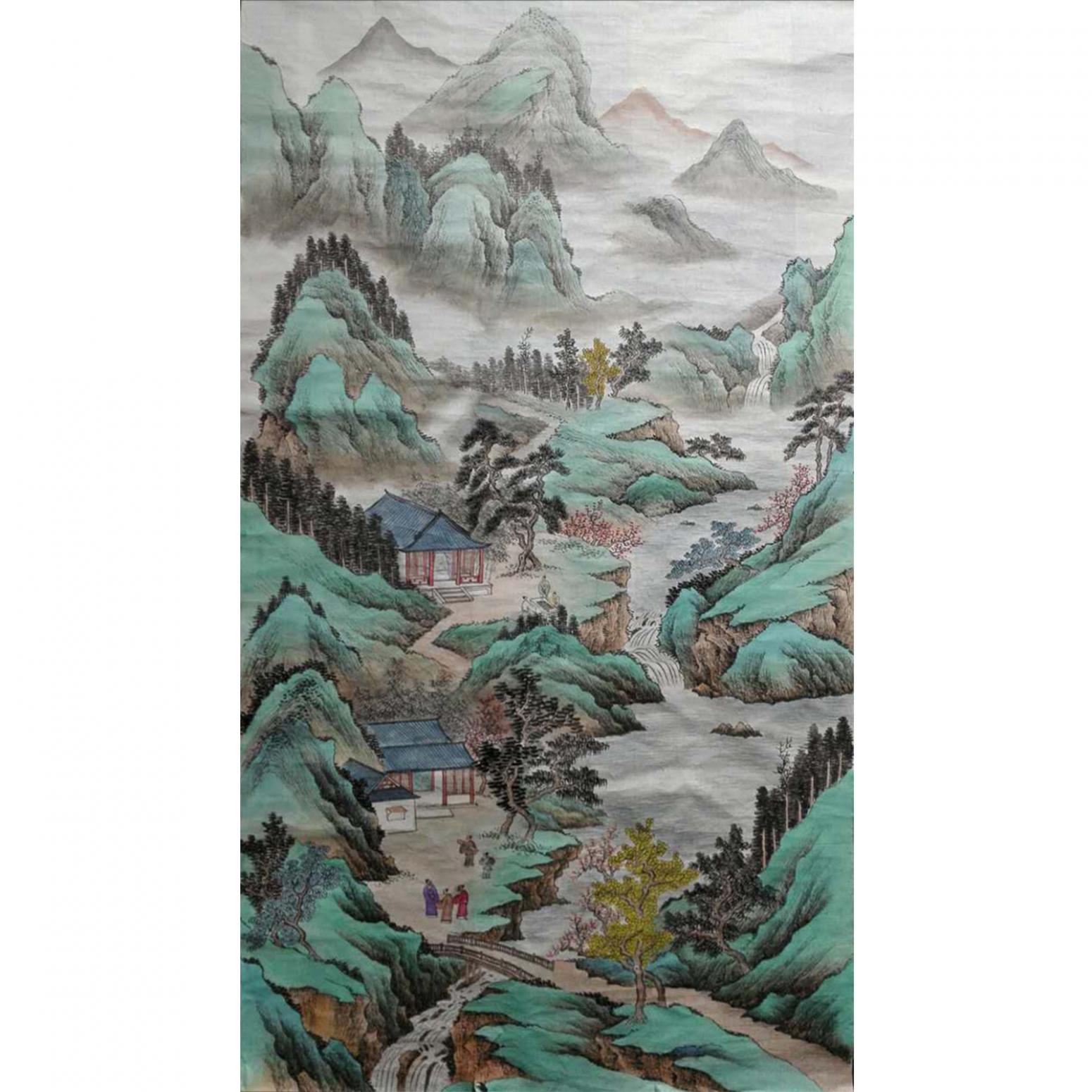 陈奇培国画作品《【三两好友】作者陈奇培 临摹》