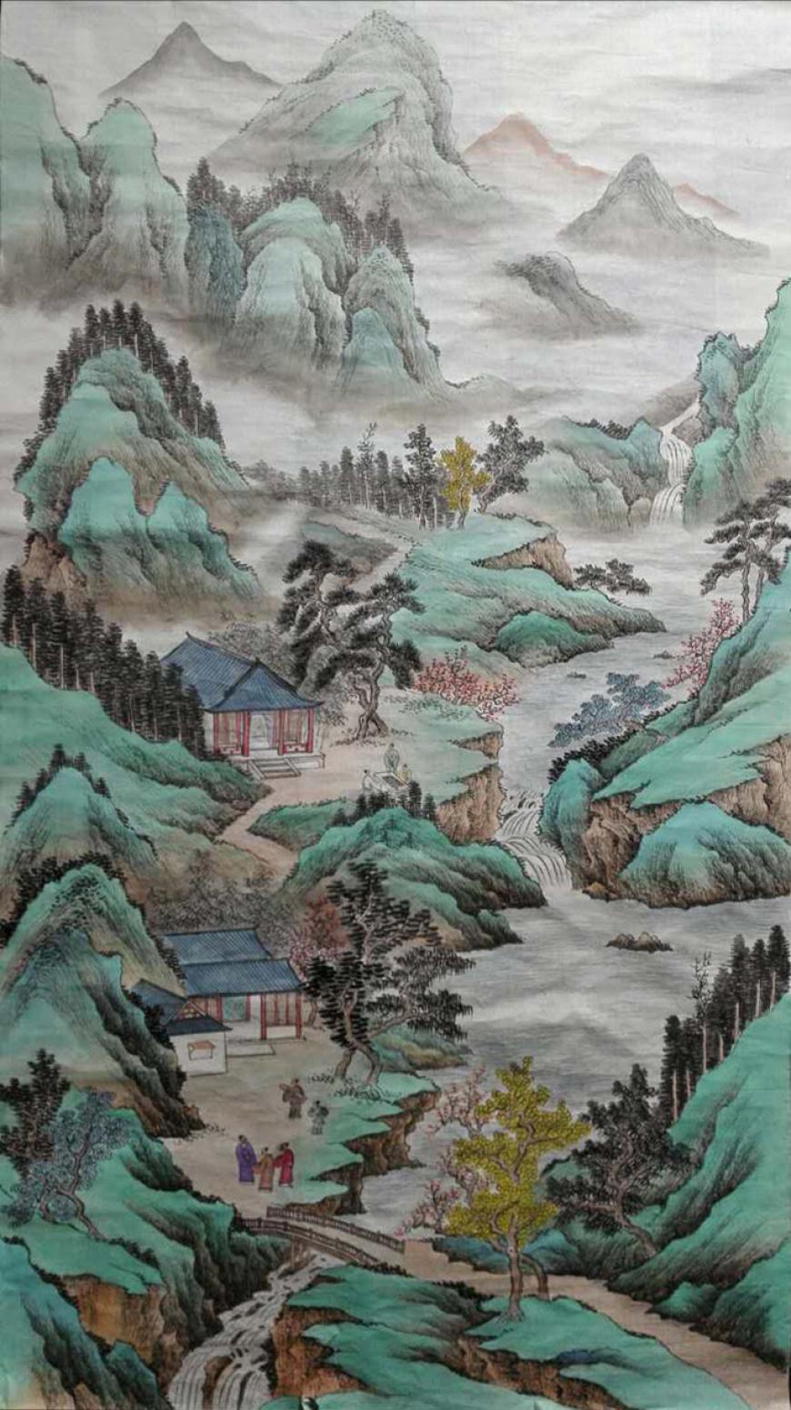 陈奇培国画作品《【三两好友】作者陈奇培 临摹》【图0】