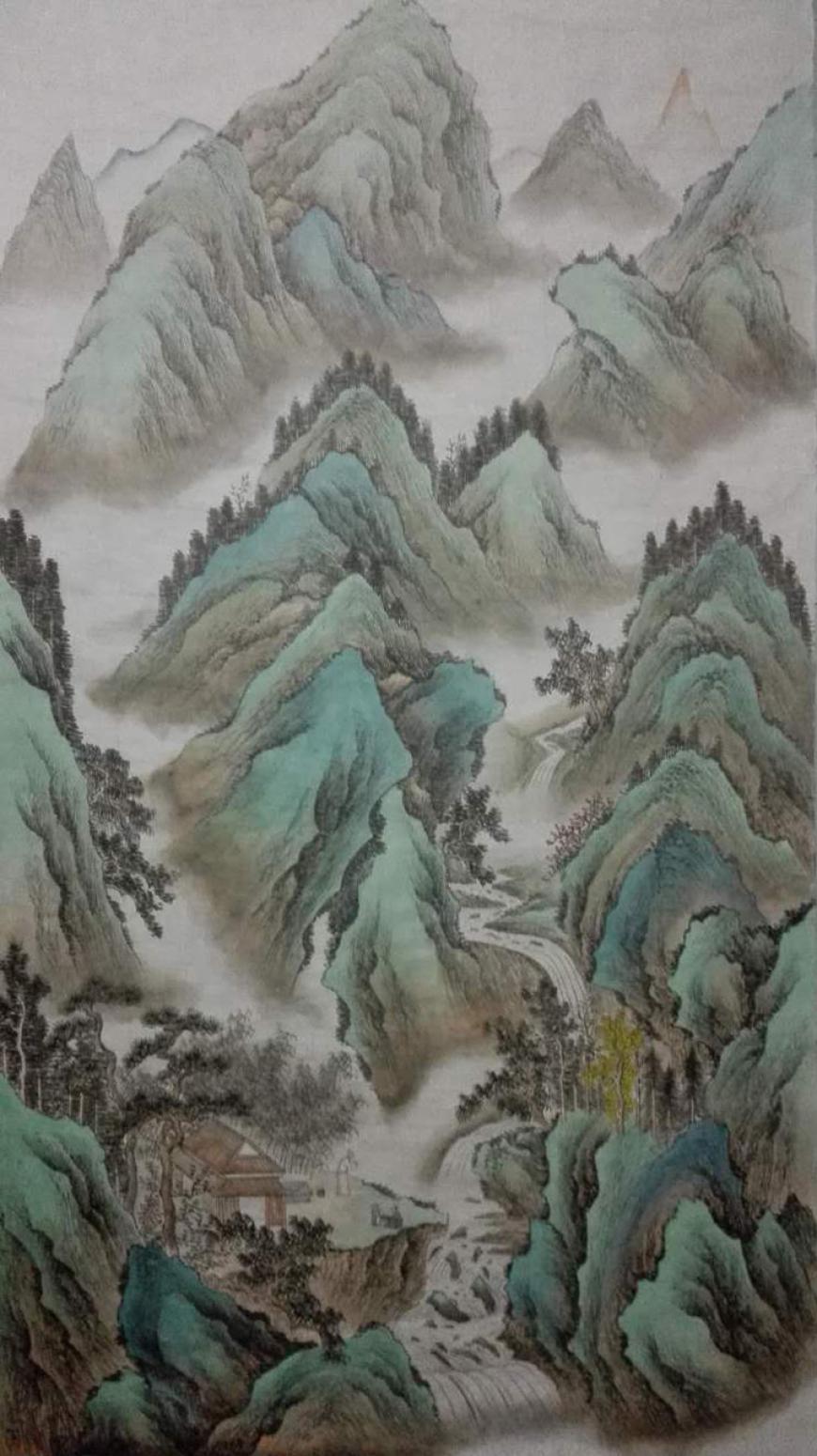 陈奇培国画作品《【水脉相承】作者陈奇培 临摹》【图0】