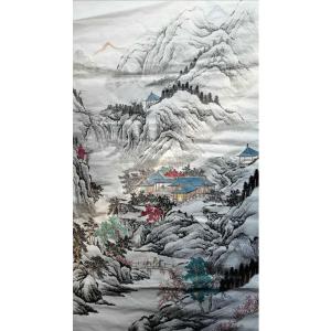 艺术品图片：艺术家陈奇培国画作品名称《【山中藏景】作者陈奇培 临摹》价格1152.00 元