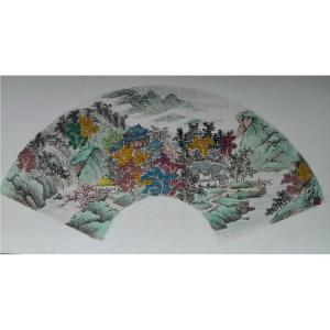 艺术品图片：艺术家陈奇培国画作品名称《【扇面】作者陈奇培 临摹》价格672.00 元