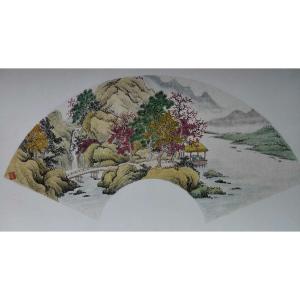 艺术品图片：艺术家陈奇培国画作品名称《【扇面】作者陈奇培 临摹》价格672.00 元
