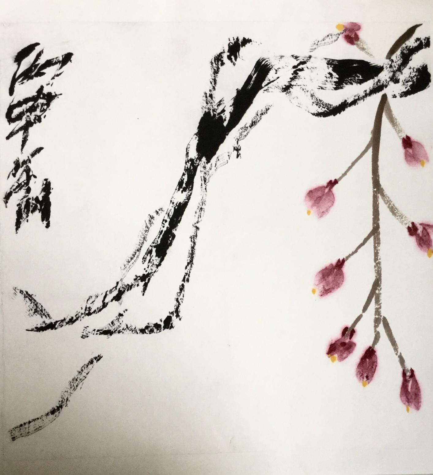 崔大有国画作品《【一枝独秀】作者崔大有》【图0】