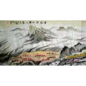 艺术品图片：艺术家崔耀国画作品名称《【云海深处】作者崔耀》价格19200.00 元