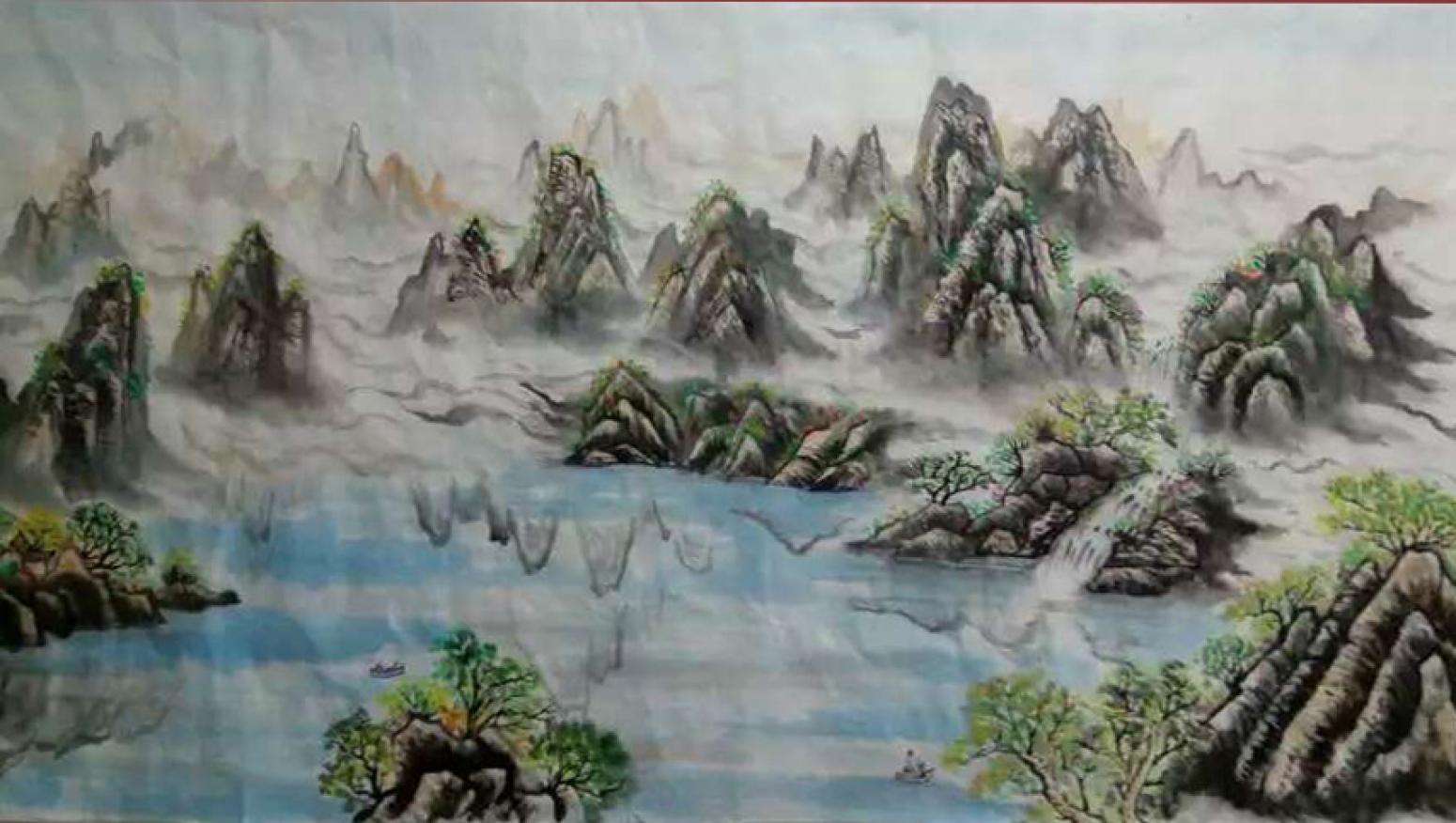 崔耀国画作品《【仙境】作者崔耀》【图0】