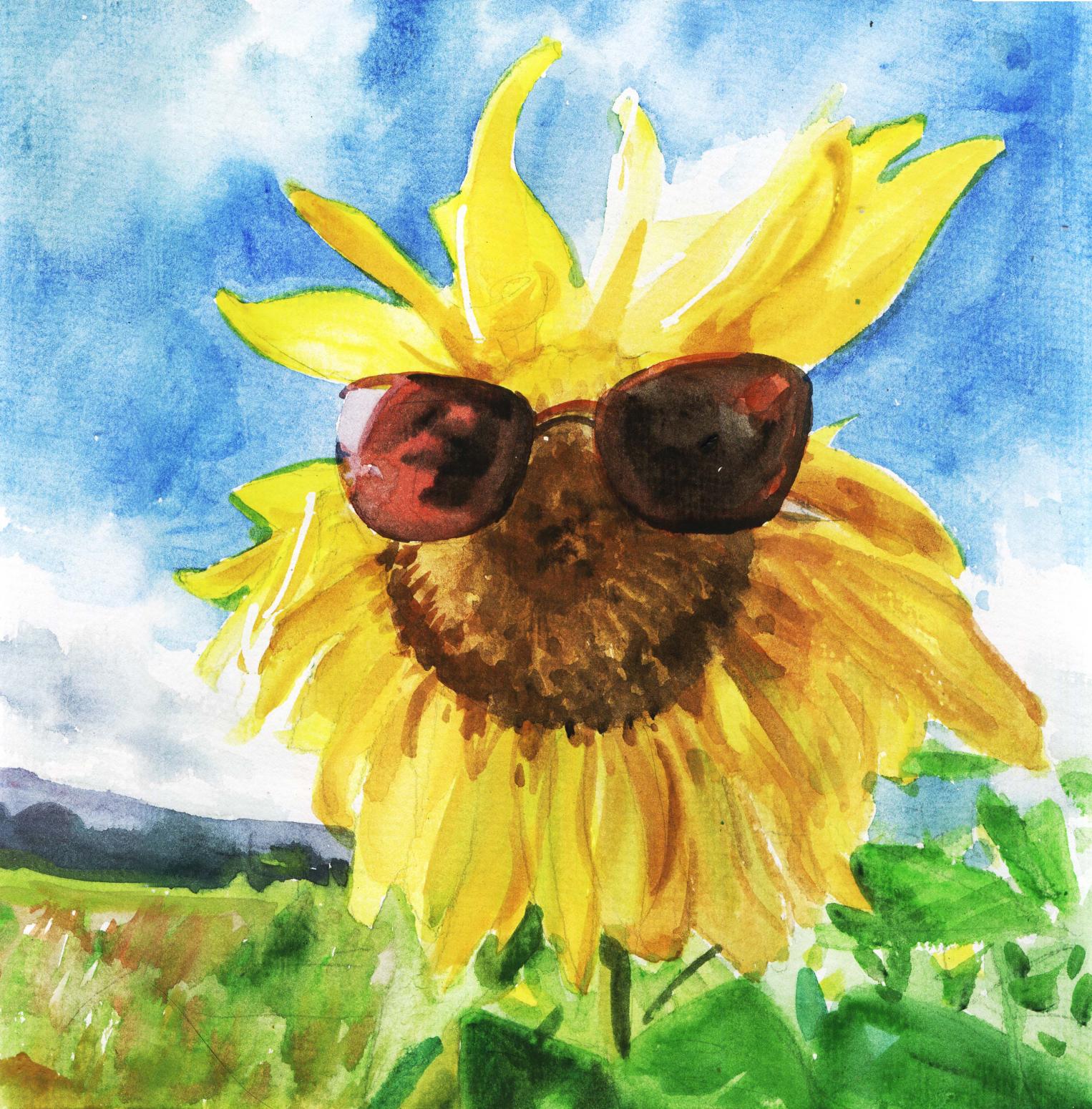 杨阳国画作品《【日光浴】作者杨阳》【图0】