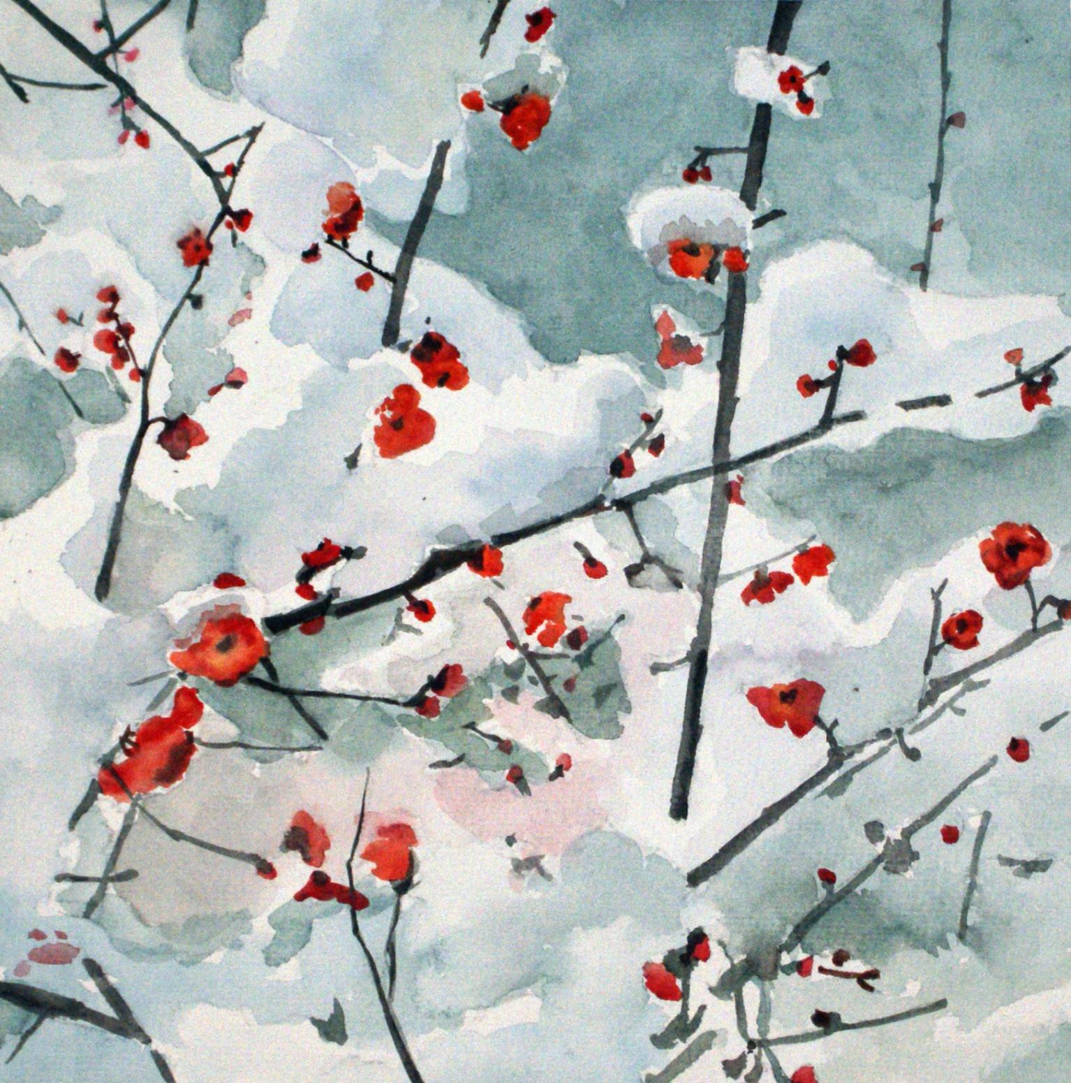 杨阳国画作品《【雪梅】作者杨阳》【图0】