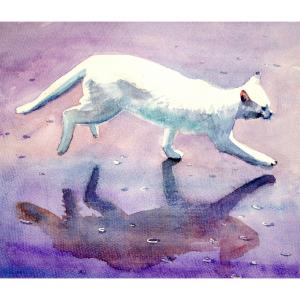 艺术品图片：艺术家杨阳国画作品名称《【rain walker】作者杨阳》价格960.00 元