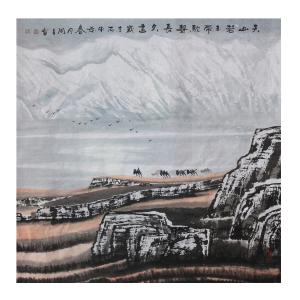 艺术品图片：艺术家周全国画作品名称《【天山】作者周全》价格57600.00 元