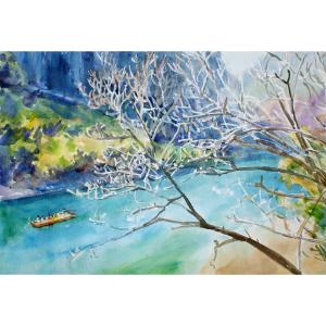 艺术品图片：艺术家杨阳国画作品名称《【九曲溪】作者杨阳》价格960.00 元
