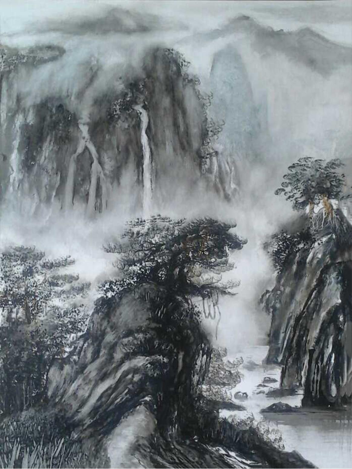 陈刚国画作品《【山水1】作者陈刚》【图0】