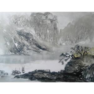 艺术品图片：艺术家陈刚国画作品名称《【山水4】作者陈刚》价格2880.00 元