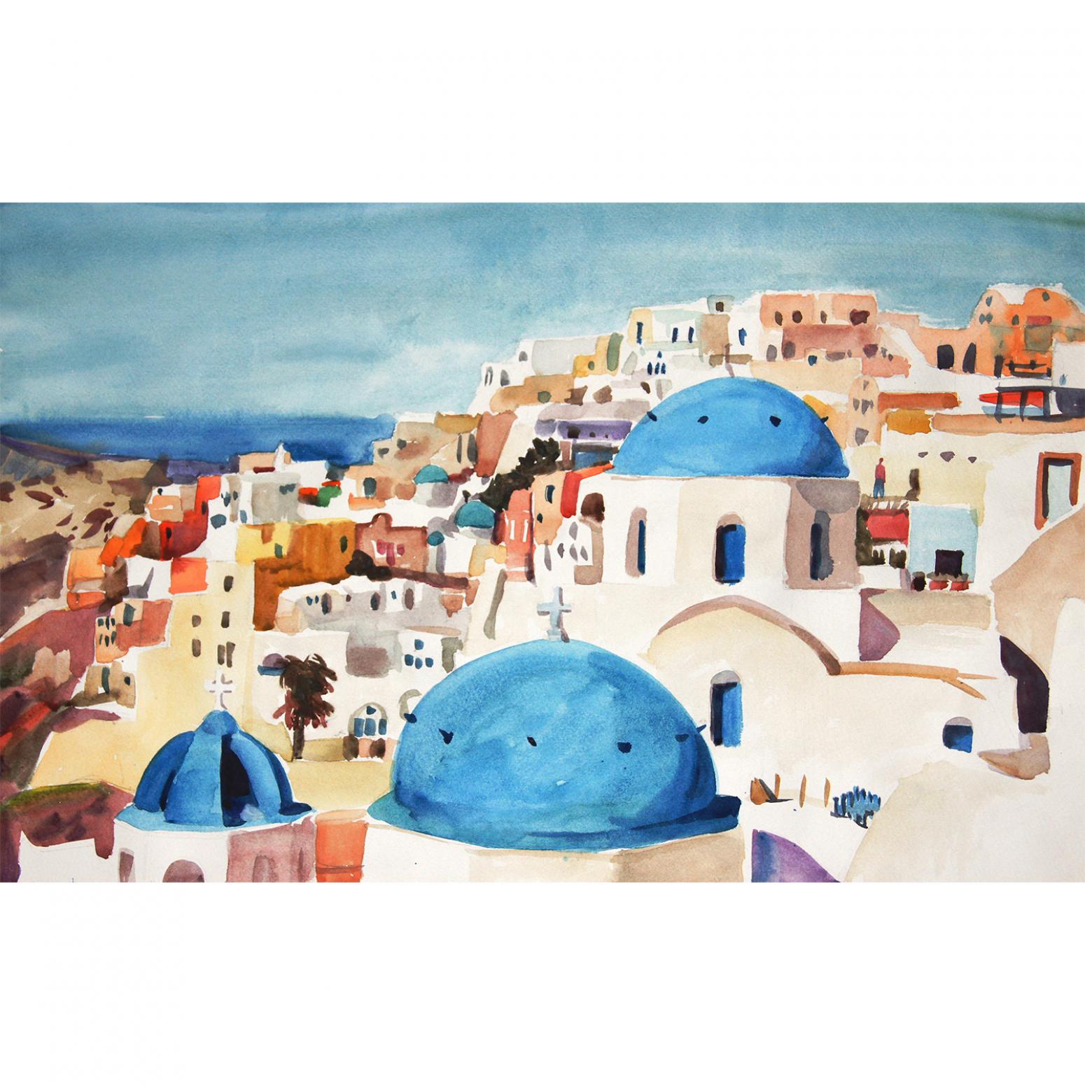 杨阳国画作品《【爱情海】作者杨阳》