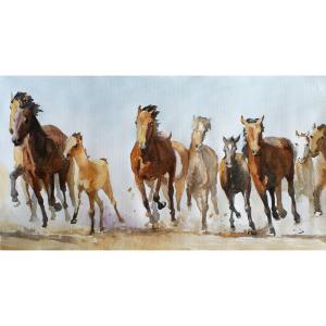 艺术品图片：艺术家杨阳国画作品名称《【奔驰】作者杨阳》价格1920.00 元