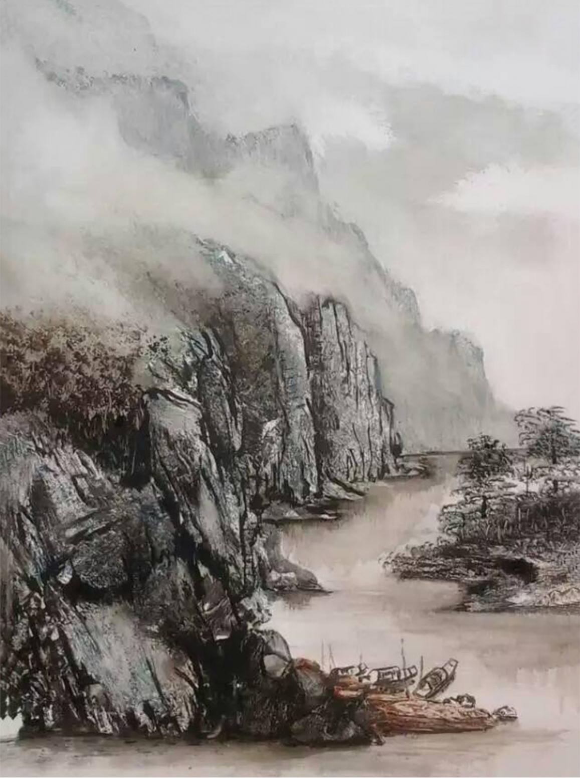 陈刚国画作品《【山水15】作者陈刚》【图0】