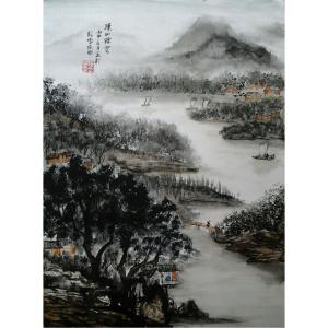 艺术品图片：艺术家陈刚国画作品名称《【山水18】作者陈刚》价格1500.00 元
